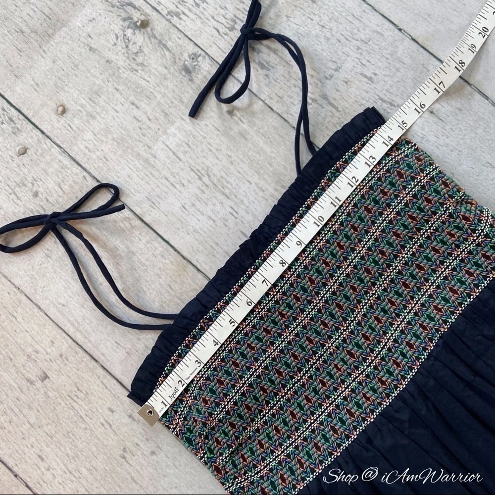 Tory Burch NWT smocked convertible dress/midi skirt/coverup *shop@iamwarrior